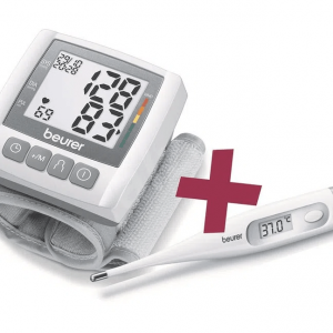 KIT DE BAUMENOMETRO DE MUÑECA BC30 Y TERMOMETRO DIGITAL FT09 RESISTENTE AL AGUA – BC30/1