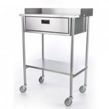 MESA PASTEUR CLASE C CON CAJON ACERO INOXIDABLE