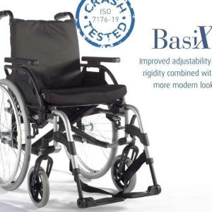 SILLA DE RUEDAS DE ALUMINIO DE 43 CM MOD. BASIX 2 – SU074100-009