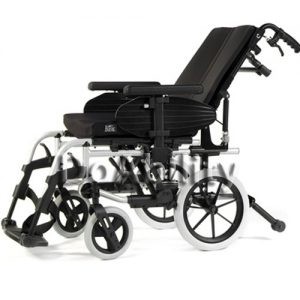 SILLA DE RUEDAS DE ALUMINIO RECLINABLE 38 CM GRIS MOD. BASIX