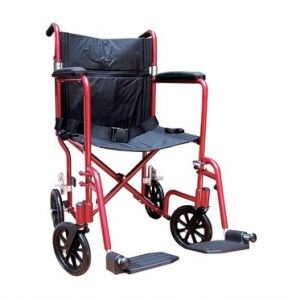 SILLA DE TRASLADO FW ALUMINIO ROJA