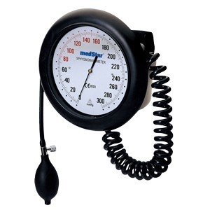 BAUMANOMETRO ANEROIDE MEDSTAR DE PARED COLOR NEGRO – SLI-HS-60D