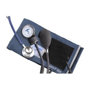 BAUMANOMETRO ANEROIDE MEDSTAR KIT CON ESTETO DE DOBLE CAMPANA – SLI-HS-50B (SOLO ROSA)