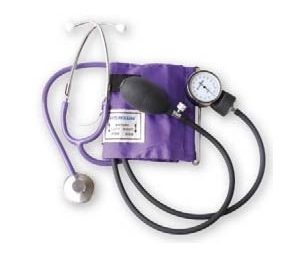 BAUMANOMETRO ANEROIDE MEDSTAR KIT CON ESTETOSCOPIO DE UNA CAMPANA – SLI-HS-50A