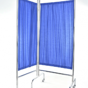 BIOMBO DE 2 HOJAS CROMADO – BM2