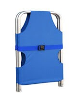 CAMILLA PLEGABLE DE ALUMINIO CON CUBIERTA DE CUERO RESISTENTE AL AGUA