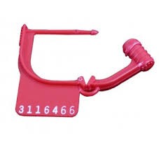 CANDADO PARA CARRO ROJO DESECHABLE CUADRADO